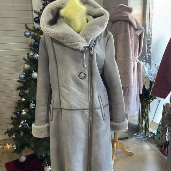 sheepskin coat leather, new size48, made in Turkey
